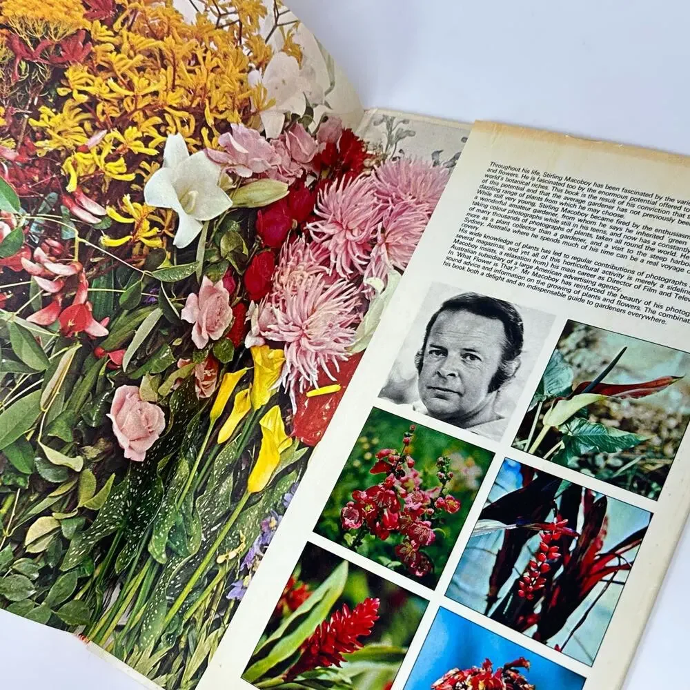 What Flower Is That? Stirling Macoboy 1973 Hardcover Photography Flower ID Book
